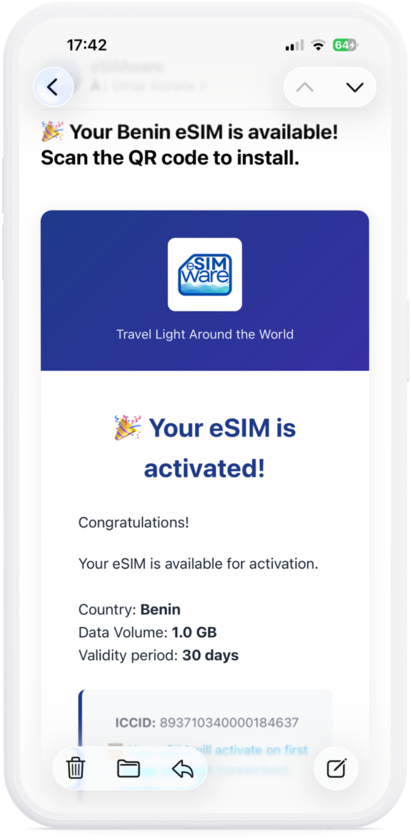 Application eSIMware